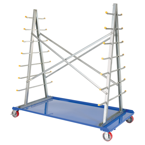 A-Frame Bar & Pipe Cart, Steel, 36-3/4" W x 73-3/4" D x 72-1/2" H, 2000 lbs. Capacity Oxymax Inc