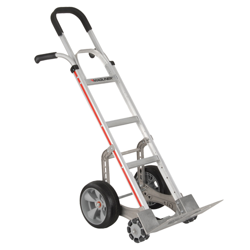 Self-Stabilizing Hand Truck, Combination Handle, Aluminum, 55'' Height, 500 lbs. Capacity Oxymax Inc