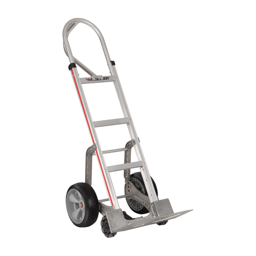 Self-Stabilizing Hand Truck, P-Handle Handle, Aluminum, 55'' Height, 500 lbs. Capacity Oxymax Inc