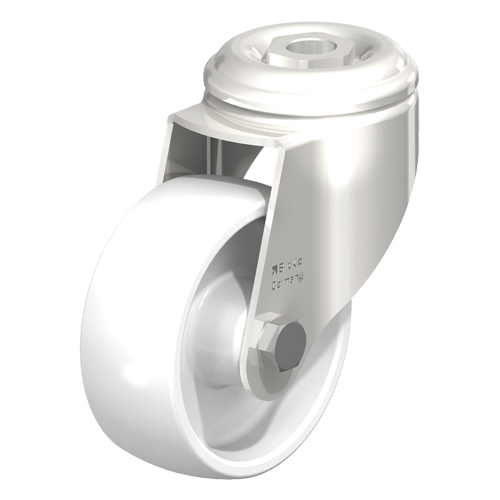 Roulette en nylon acier inoxydable, Pivotant, Diam&egrave;tre 5" (127 mm), Capacit&eacute; 265 lb (120 kg) Oxymax Inc