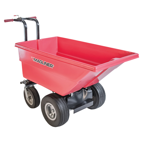 Chariot &agrave; bascule motoris&eacute;, Capacit&eacute; 6 cu.ft., 40" h x 25" la x 56" p Oxymax Inc