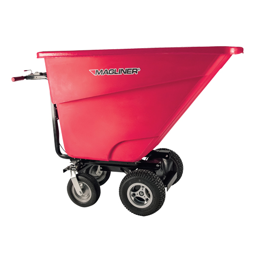 Chariot &agrave; bascule motoris&eacute;, Capacit&eacute; 13.5 cu.ft., 45" h x 27" la x 68" p Oxymax Inc
