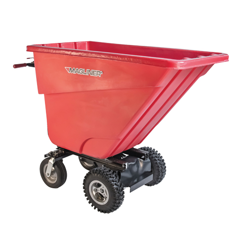 Chariot &agrave; bascule motoris&eacute;, Capacit&eacute; 13.5 cu.ft., 45" h x 26-1/2" la x 68" p Oxymax Inc