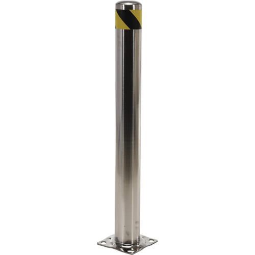 Butoir de s&eacute;curit&eacute;, Acier inoxydable, 42" h x 8" la, Argent Oxymax Inc