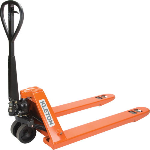 Super Heavy-Duty Manual Pallet Truck, Steel, 48" L x 27" W, 11000 lbs. Capacity Oxymax Inc