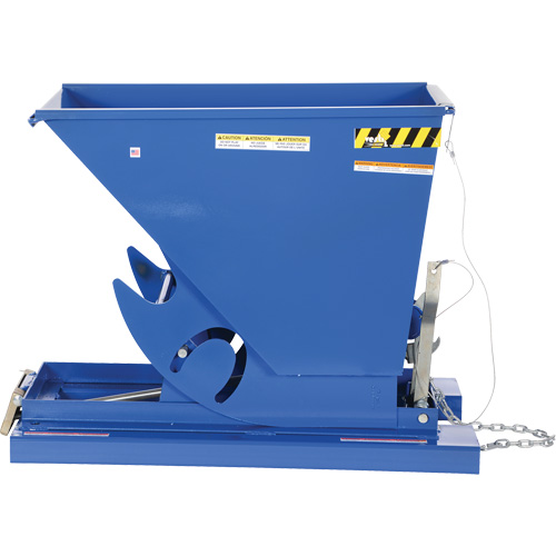 Conteneur autobasculeur, Acier, 1/3 vg³, Bleu Oxymax Inc