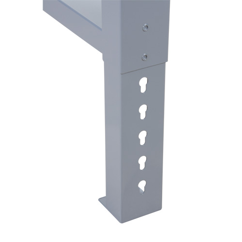 Industrial Duty Leg for Workbench, Steel, 24" D x 34" H, Single Oxymax Inc