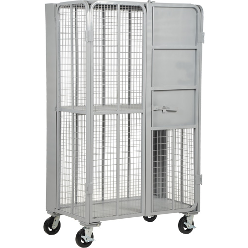 FST Series Folding Security Truck, 1 Tiers, 27" L x 45" W x 77" H, 2000 lbs. Cap. Oxymax Inc