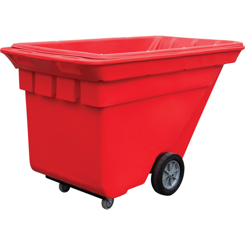 Techtruck Tilt Truck, Polyethylene, 5/8 cu. yd., 1000 lbs. Load Capacity Oxymax Inc