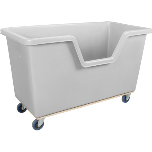 Chariot-caisse &agrave; c&ocirc;t&eacute; ouvert, Poly&eacute;thyl&egrave;ne, 63" lo x 34-1/4'' la x 38-1/2" h, Volume 24 pi³, Capacit&eacute; 1200 lb Oxymax Inc