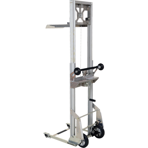 Appareil de levage portatif en aluminium, M&eacute;canisme Pompe au pied, Capacit&eacute; de 200 lb, Levage max de 61" Oxymax Inc