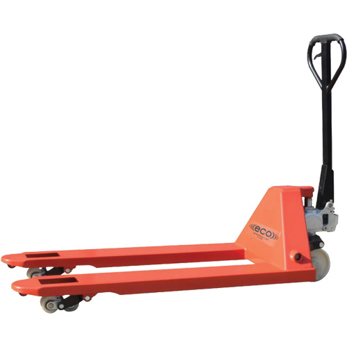 Eco Heavy-Duty Pallet Truck, Steel, 45" L x 21.6" W, 11000 lbs. Capacity Oxymax Inc