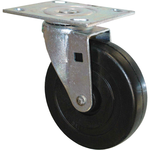 Roulette pivotante en caoutchouc pour chariot &agrave; plateforme Oxymax Inc