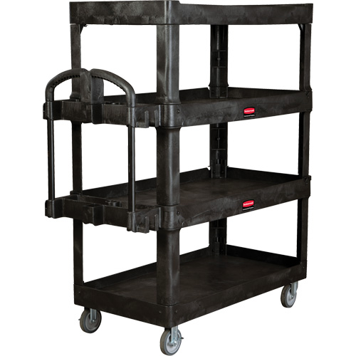 Heavy-Duty Ergo Utility Cart, 4 Tiers, 24-1/4" x 62-2/5" x 54-1/10", 700 lbs. Capacity Oxymax Inc