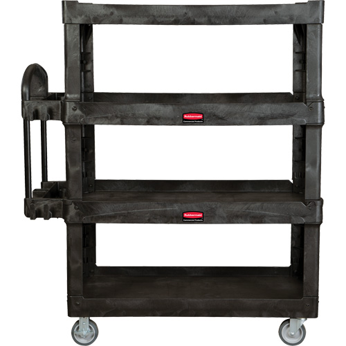 Heavy-Duty Ergo Utility Cart, 4 Tiers, 24-1/4" x 62-2/5" x 54-1/10", 700 lbs. Capacity Oxymax Inc