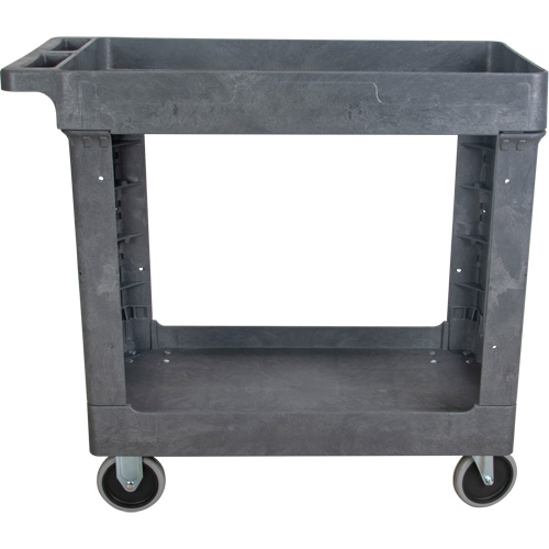 Chariot utilitaire pour l'entretien, 2 tiers, 16-1/2" x 32-1/2" x 34-1/2", Capacit&eacute; 550 lb Oxymax Inc