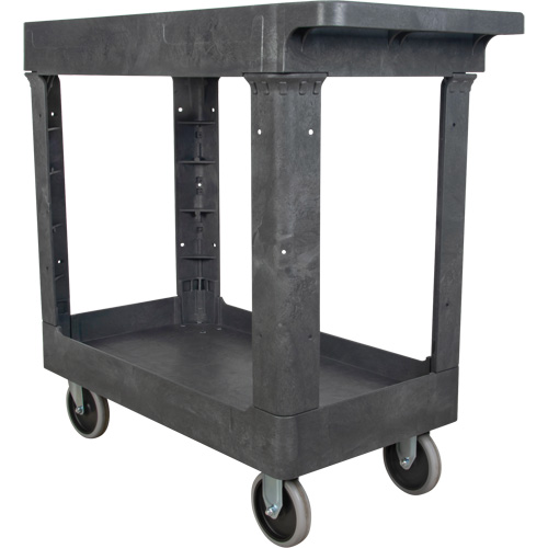 Chariot utilitaire pour l'entretien, 2 tiers, 16-1/2" x 32-1/2" x 34-1/2", Capacit&eacute; 550 lb Oxymax Inc