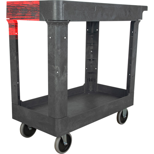 Chariot utilitaire pour l'entretien, 2 tiers, 16-1/2" x 32-1/2" x 34-1/2", Capacit&eacute; 550 lb Oxymax Inc