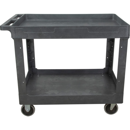 Utility Service Cart, 2 Tiers, 24-5/8" x 32-1/2" x 40", 550 lbs. Capacity Oxymax Inc