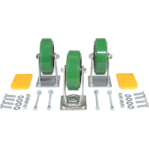 Ensemble de roulettes de tr&eacute;mie &agrave; basculement automatique s&eacute;rie H Oxymax Inc