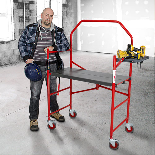 Buildman Portable Scaffold, 40-5/8" D x 4' H Oxymax Inc