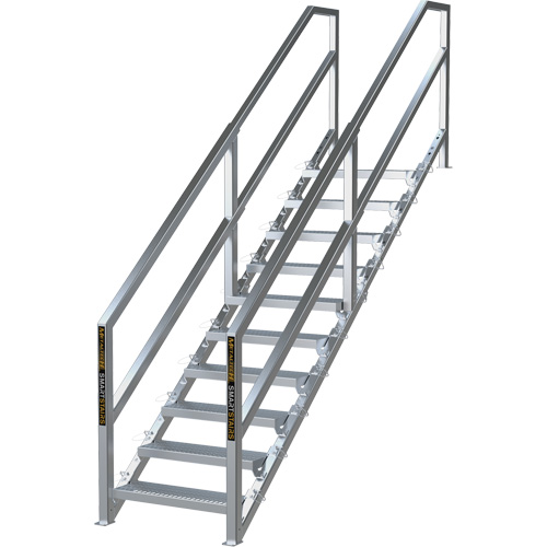 Syst&egrave;me d'escalier modulaire pour la construction de 6-10 marches SmartStairs, 75" ha Oxymax Inc