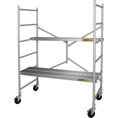 Portable Alu Series Scaffold, Aluminum Frame, 29" D x 72" H Oxymax Inc