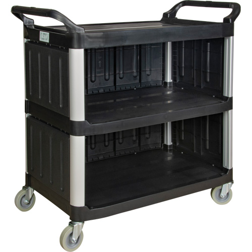 Chariot utilitaire, 3 tiers, 19-3/4" x 37-1/2" x 40-1/4", Capacit&eacute; 250 lb Oxymax Inc
