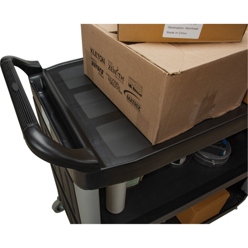 Chariot utilitaire, 3 tiers, 19-3/4" x 37-1/2" x 40-1/4", Capacit&eacute; 250 lb Oxymax Inc