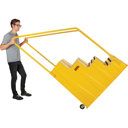 Industrial Step Stool, 4 Steps, 44" x 22-1/4" x 65-1/8" High Oxymax Inc