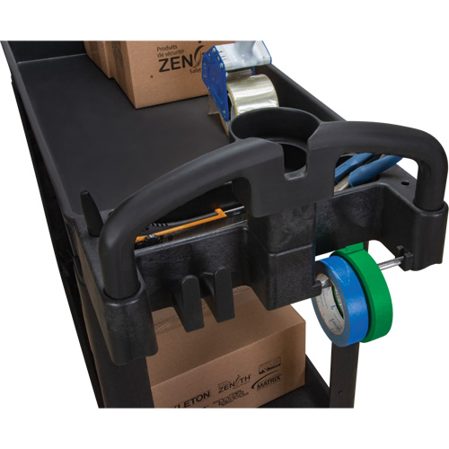 Chariot utilitaire, 2 tiers, 17-1/8" x 33-1/2" x 37-5/8", Capacit&eacute; 550 lb Oxymax Inc
