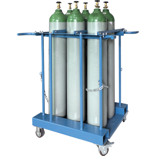 Support de rangement pour 6 cylindres pour chariot &eacute;l&eacute;vateur Oxymax Inc