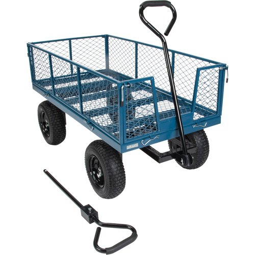 Wagon with Drop Sides, 24" W x 48" L, 800 lbs. Capacity Oxymax Inc