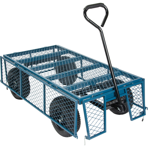 Wagon with Drop Sides, 24" W x 48" L, 800 lbs. Capacity Oxymax Inc