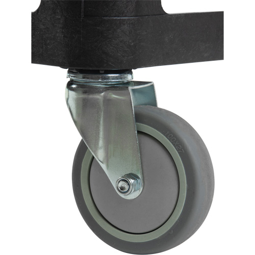 Utility Cart with Flat Shelf, 3 Tiers, 18-1/8" x 37-3/8" x 27-3/4", 330 lbs. Capacity Oxymax Inc