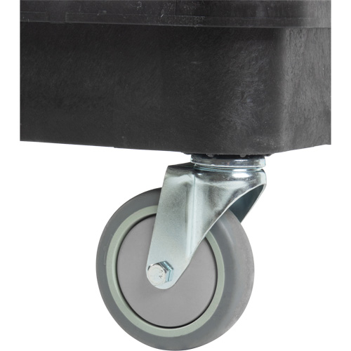 Utility Cart with Deep Lip Shelf, 3 Tiers, 19" x 39-1/2" x 28-1/4", 330 lbs. Capacity Oxymax Inc