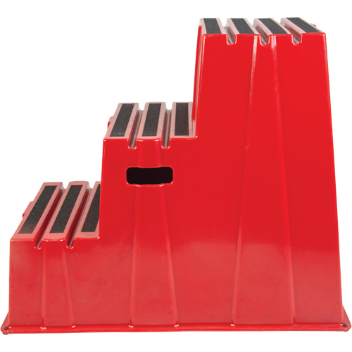 Industrial Step Stool, 3 Steps, 34-13/16" x 22-7/16" x 28-1/2" High Oxymax Inc