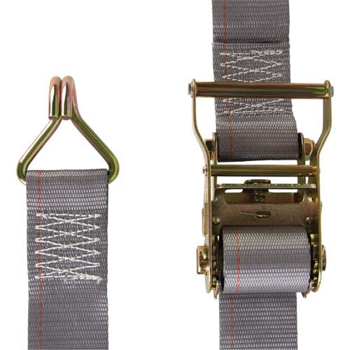 Heavy-Duty Utility Strap, J-Hook, 2" W x 16' L, 500 lbs. (227 kg) WLL Oxymax Inc
