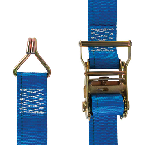Heavy-Duty Utility Strap, J-Hook, 2" W x 20' L, 500 lbs. (227 kg) WLL Oxymax Inc