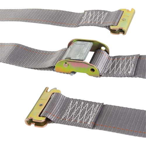Tendeur d'arrimage utilitaire robuste, Boucle &agrave; came, 2" la x 16' lo, Charge d'utilisation 835 lb (379 kg) Oxymax Inc