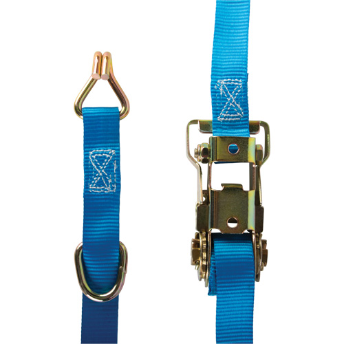 Ratchet Strap, J-Hook, 1" W x 16' L, 835 lbs. (379 kg) WLL Oxymax Inc