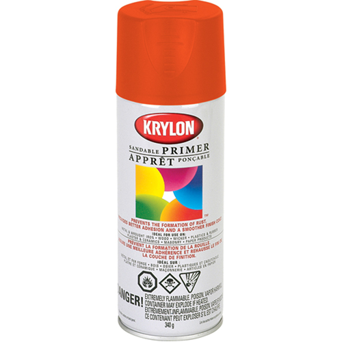 Fluorescent Spray Paint, Fluorescent Red/Orange, 11 oz., Aerosol Can Oxymax Inc