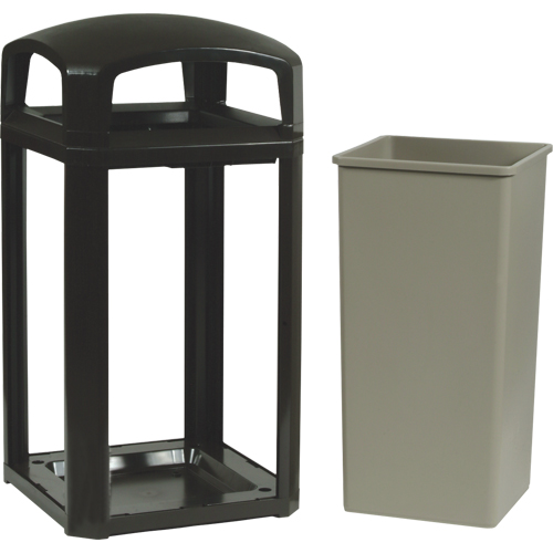 Landmark Series&reg; Classic Container Frame With Rigid Liner, Plastic, 50 US gal. Oxymax Inc