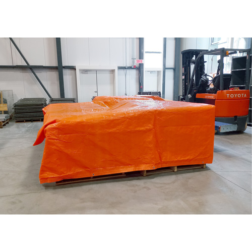 B&acirc;ches isol&eacute;es, Poly&eacute;thyl&egrave;ne, Orange, 20' x 12' x 8 mils Oxymax Inc