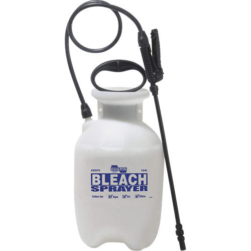 R&eacute;servoir avec pulv&eacute;risateur deau de javel pour d&eacute;sinfecter, 1 gal. (3,8 L), Polypropyl&egrave;ne, Lance de 12" Oxymax Inc