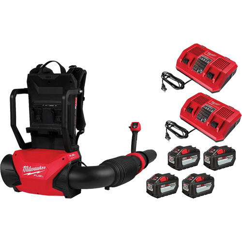 M18 FUEL Dual Battery Backpack Blower Kit, 18 V, 155 MPH Output, Battery Powered Oxymax Inc