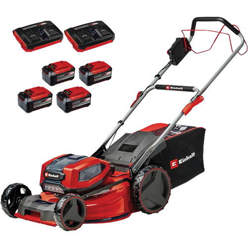 Cordless Lawn Mower, Push Walk-Behind, Battery Powered, 21" Cutting Width Oxymax Inc