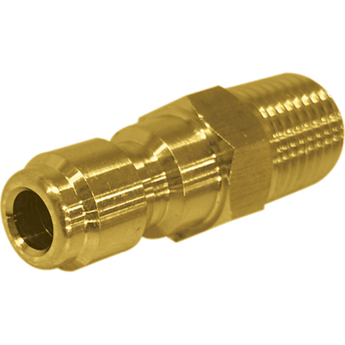 1/4" Male Brass Plated Quick Disconnect Plug Oxymax Inc