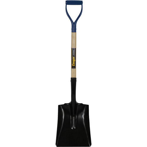 Square Point Shovel, Hardwood, Tempered Steel Blade, D-Grip Handle, 41-1/2" Long Oxymax Inc