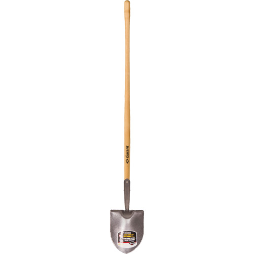 Round Point Shovel, Forged Steel Blade, Hardwood, Straight Handle Oxymax Inc